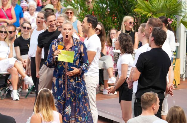 Andrea Kiewel’s Excitement Turns to Shock as “Fernsehgarten” Is Evacuated Due to Storm